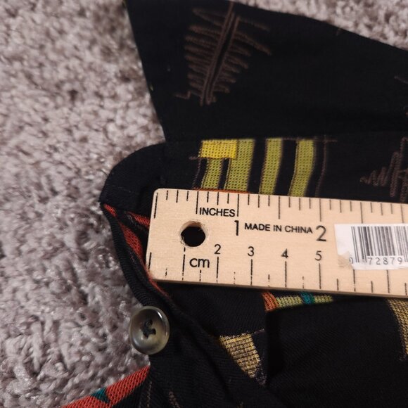 Haupt Short Sleeve Button Shirt Mens 42-L 16.5 Abstract Geometric Artsy - Picture 7 of 16